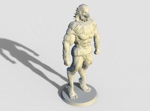 hombre lobo detenerlos niña 3d impresión modelo in animales 3dexport personaje 3d print model - Mito3D