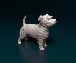 ovest altopiano bianca terrier camicia cane animale stampabile printready stl obj 3d print model - Mito3D