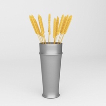 wheat bucket 3d print model - Mito3D