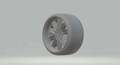 ruedas hre fundido presión modelo calientes tragamonedas espacio coche vehiculo caliente Tamya 3d print model - Mito3D