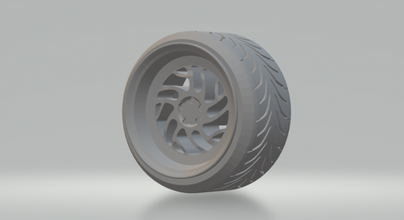wheels rotiform v4 diecast 3d print model in vehicle 3dexport hotwheels slotcar slot car hot tamya 3d print model - Mito3D