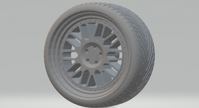 wheels rotiform v7 diecast 3d print model in vehicle 3dexport hotwheels slotcar slot car hot tamya 3d print model - Mito3D