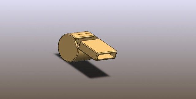 sifflet 3d impression siffler pial 3d print model - Mito3D