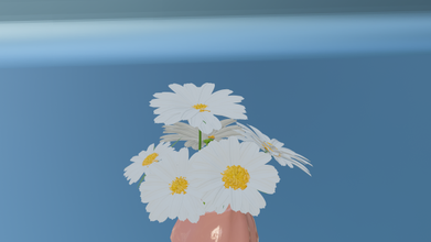 beyaz çiçekler bedava 3d model in 3dexport bitki saksı 3d print model - Mito3D