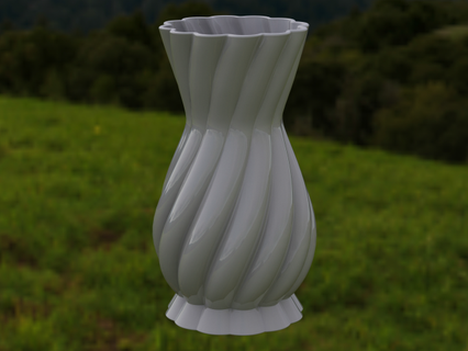 bianca plastica decorativo vaso arredamento bianca plastica decorativo vaso arredamento Casa pianta pentola cucina prodotti vasi fiore alto nozze festa vita camera fiori 3d print model - Mito3D