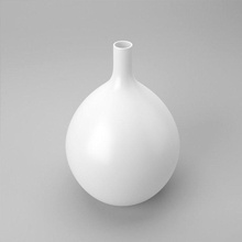 weiß vase 3d modell haushalt artikel 3dexport dekor pflanze dekoration strauß glanz zubehörteil akzent dekorativ blume topf innere porzellan haus 3d print model - Mito3D
