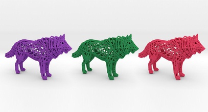 beyaz kurt ayakta 3d yazdır model in oyuncaklar 3dexport vahşi canavar hayvan nadir yırtıcı hayvanat bahçesi ruh geometrik modeller basılı geometri tasarım teknolojisi mimarlar mamunur döküntü parametrik 3d print model - Mito3D