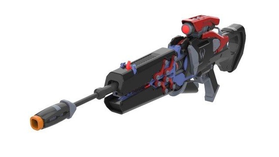 widowmaker noire skin - overwatch printable stl files toys 3d digital toy craft diy cannon cosplay video game pulse pistol blaster rifle sniper 3d print model - Mito3D