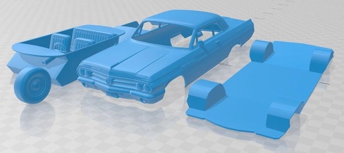 wildcat convertible 1963 printable car slot scalextric tamiya rc miniz hobby micro 3d print model - Mito3D
