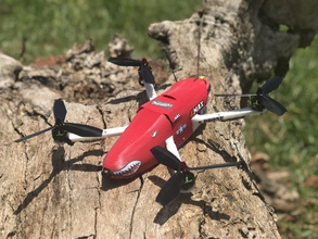 wilder chaser imprimée en 3d drone naza dji quadricoptère multirotor fpv des avions racer rc 3dprint longrange cadre abs pla prop la verrière de caméra avion hexacopter 3d print model - Mito3D