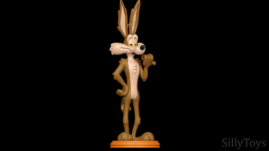 wile e coyote - looney tunes 3d print model in animals 3dexport furry anthro male road runner 3d print model - Mito3D