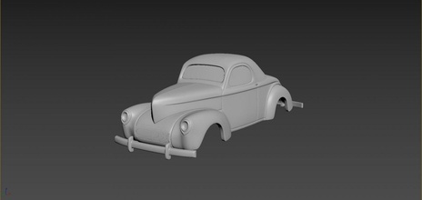 willys coupé 1941 corpo stampa 3d modello in settore automobilistico 3dexport macchina macchine passatempo auto sport printcar retrò guidare deriva rc giocattolo plastica 110 112 3d print model - Mito3D