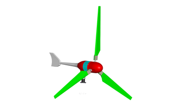 vento turbina 3d modello in 3dexport 3d print model - Mito3D