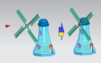 mulino vento 3d modello in giocattoli 3dexport miniatura torre sjh 3d print model - Mito3D