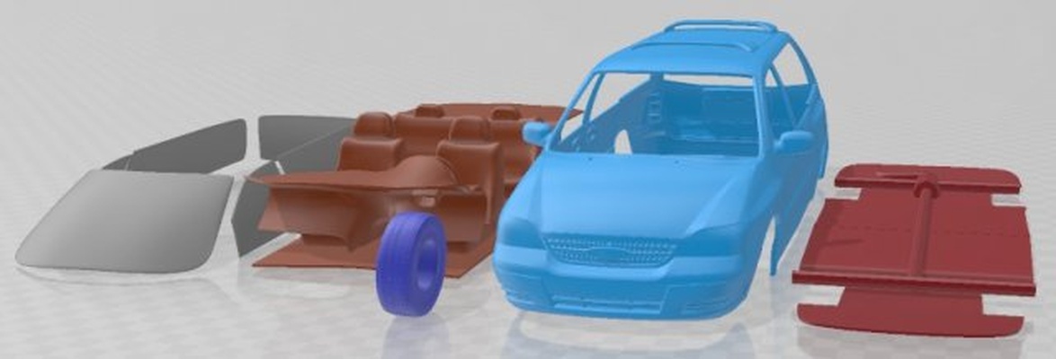 windstar 1999 imprimible coche vehiculo 3d impresión modelo in automotor 3dexport espacio scalextric tamiya rc miniz pasatiempo micro fundido presión 3d print model - Mito3D