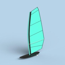 planche voile 3d modèle in voilier 3dexport surf surfant l'eau sport mer vent équipement réaliste nautique kite cerfs volants jeux olympiques londres 3d print model - Mito3D