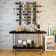 wine rack wr7 decor sideboard industrial industrial-vintage-design pipe scandinavian scandinavianstyle cafe livingroom bacardi mancave midcentury 3d print model - Mito3D