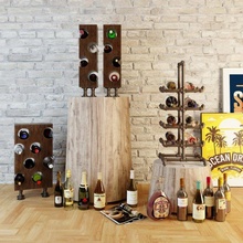 wine rack wr9 pipe scandinavian vintage industrial industrial-style mancave chivas bacardi 3d print model - Mito3D