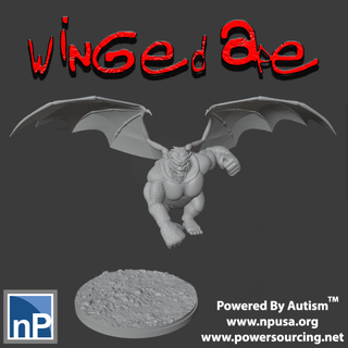 winged ape free monsters & creatures dnd rpg dungeons dragons pathfinder monster creature 3d print model - Mito3D
