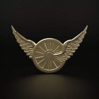 alato ruota segni loghi ala Ali macchina motocicletta motociclo pneumatico logo bicicletta 3d distintivo stampabile 3d print model - Mito3D