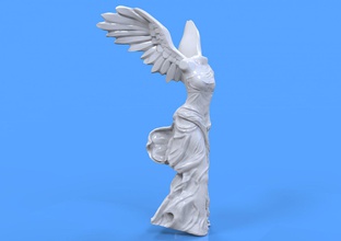 wingedvictory 3dprint statue art girl history model character interior design 3d print model - Mito3D