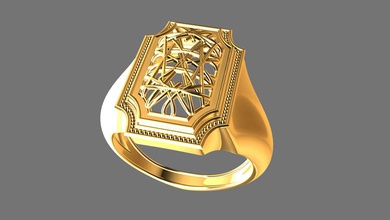 wired ring 3d print model - Mito3D