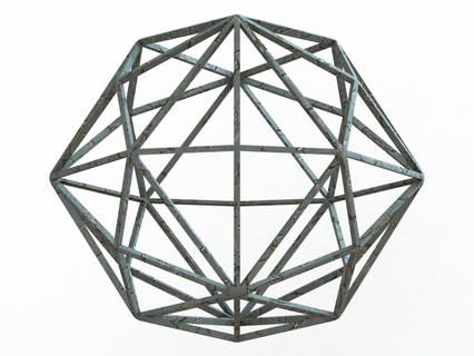 wireframe shape disdyakis dodecahedron mathematical art archimedean catalan decakis geometry hexoctahedron hexakis octahedron octakis cube hexahedron kisrhombic truncated cuboctahedron topologically rhombic 3d print model - Mito3D