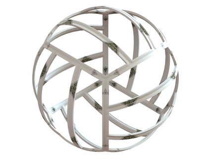 estructura metálica forma geométrico voleo pelota señales logos playa concepto conectar diseño fútbol formar juego polígono poligonal vector vóleibol cable deporte estilo elemento 3d print model - Mito3D