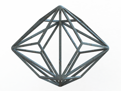 tel kafes şekil Triakis yüzlü matematiksel Sanat geometri köşeli trisoctahedron kisoktahedron arşimet çift katı Katalanca kesilmiş küp üçgensel piramitler yıldız üniforma çokyüzlü 3d print model - Mito3D