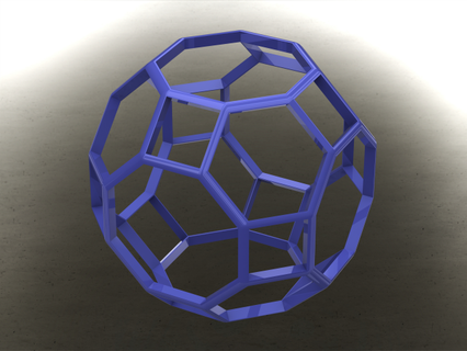 Drahtmodell gestalten gekürzt Kuboktaeder mathematisch Kunst Geometrie großartig Rhombicuboctahedron archimedisch solide Kürzung Quadrat Gesichter sechseckig achteckig Eckpunkte Kanten Punkt Symmetrie Prisma Plastik 3d print model - Mito3D