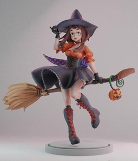 witch uraraka assembly figurines halloween skin beauty girl figurine miniature 3d print model - Mito3D