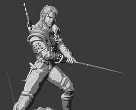 witcher 3d print model in monsters & creatures 3dexport war models modeling printing toy wow wows figurine statuette gift sacrifice donate 3d print model - Mito3D