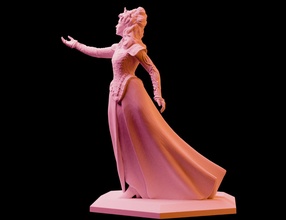 witcher 3 anna henrietta 3d print statue stl files model in woman 3dexport the-witcher the-witcher-3 3d-print 3d-printable 3d-printing 3d print model - Mito3D