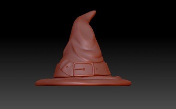 witchs hat 3d print model in clothing 3dexport witch bonnet halloween dark witches 3d print model - Mito3D