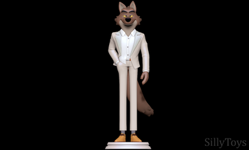 mr wolf - bad guys 3d print model in animals 3dexport dreamworks anthro furry male 3d print model - Mito3D