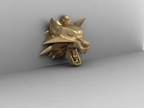 le loup à tête de la bête dracula hurlement husky bijoux loup-garou wolf 3d print model - Mito3D