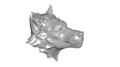 lobo escultura 3d print model - Mito3D