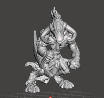 wolf warrior wulfen guardian miniature model fantasy games dnd rpg figurines wolves werewolf dungeons-and-dragons lycan warhammer creature guard scythes fighter barbarian wargames mythology warcraft pathfinder monster druid wood-elves shapeshifter 3d print model - Mito3D