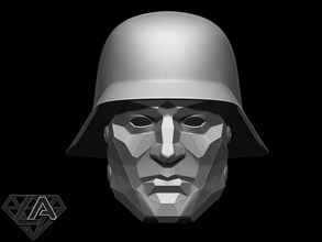 wolfenstein supersoldaten60 personalizadas capacete 3d impressão modelo in jogos acessórios 3dexport mascarar airsoft cosplay guerreiro cavaleiro armaduras brinquedo 3d print model - Mito3D