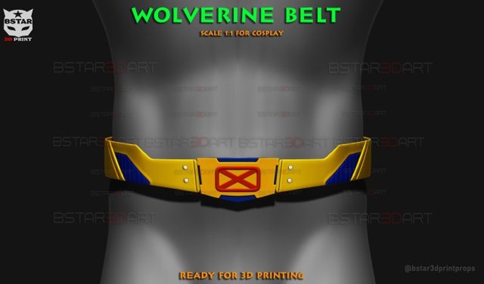wolverine belt armor - marvel cosplay 3d print model in toys 3dexport mask claw weapon armarmor deadpool accessories gloves belts halloween arm games 3d print model - Mito3D