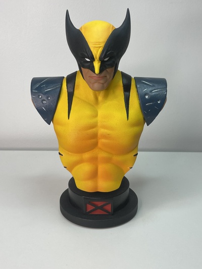 glotón gratis 3d impresión modelo in escultura 3dexport maravilla busto x men x men animado 3d print model - Mito3D