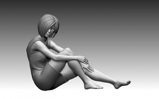 femme personnage aile anime dessin animé cheveux robe klaxon zb zbrush fort homme miniatures carrossier art sculptures satana démon charme bikini 3d print model - Mito3D