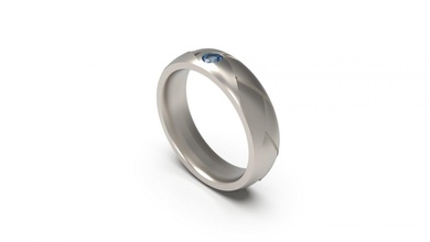mujer banda anillo 69 oro joya joyería plata imprimible diamante Moda Boda solitario zafiro rubí amor 3d print model - Mito3D