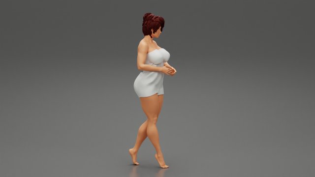 mulher banheira chuveiro banheiro sexy menina pose corpo personagem humano fêmea anatomia estátua escultura metamorfose adulto figura moda jacuzzi 3D print model - Mito3D