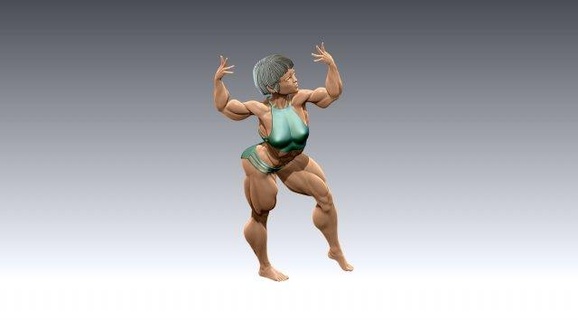 donna corpo costruttore femmina ragazza arnold schwarzenegger figura atleta bodybuilding muscolo Palestra fitness sport in forma muscoli bodybuilder miniature uomo forte classico arnoldclassic 3d print model - Mito3D