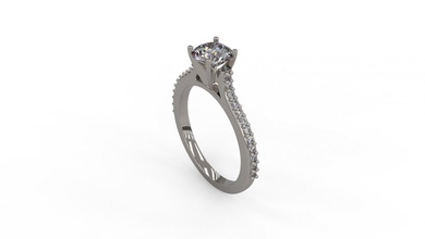 mulher solitário anel 128 ouro jóia joalheria prata imprimível diamante moda Casamento Saphire rubi amar 3d print model - Mito3D