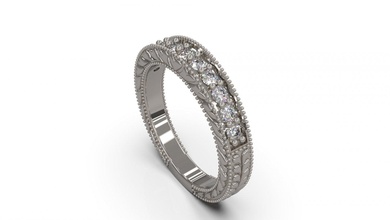 Kadın Solitaire yüzük 25 altın mücevher takı gümüş yazdırılabilir elmas moda düğün safir yakut Aşk 3d print model - Mito3D