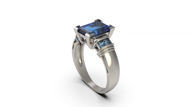 mulher solitário anel 79 ouro jóia joalheria prata imprimível diamante moda Casamento Saphire rubi amar 3d print model - Mito3D