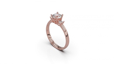 mulher solitário anel 89 ouro jóia joalheria prata imprimível diamante moda Casamento Saphire rubi amar 3d print model - Mito3D