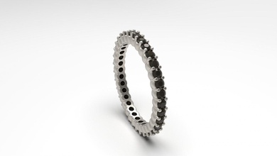 mujer Boda anillo 55 oro joya joyería plata imprimible diamante Moda solitario zafiro rubí amor 3d print model - Mito3D
